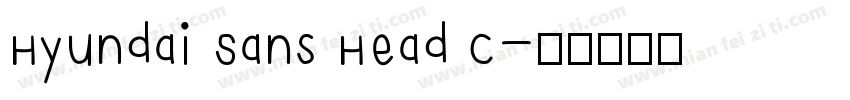 Hyundai Sans Head C字体转换